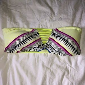 RIPCURL strappy neon strapless bikini top